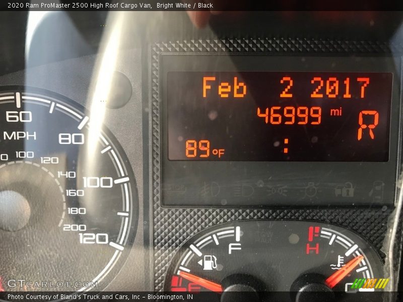 Bright White / Black 2020 Ram ProMaster 2500 High Roof Cargo Van