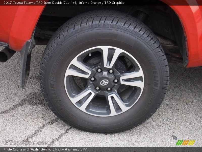 Inferno Orange / TRD Graphite 2017 Toyota Tacoma TRD Sport Double Cab 4x4