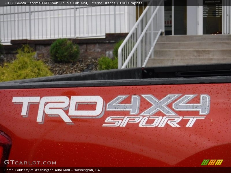 Inferno Orange / TRD Graphite 2017 Toyota Tacoma TRD Sport Double Cab 4x4