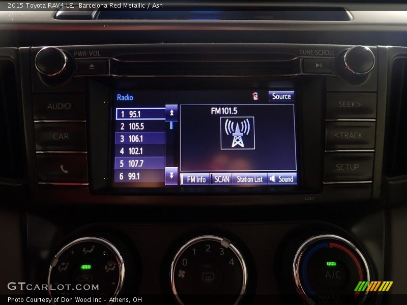 Barcelona Red Metallic / Ash 2015 Toyota RAV4 LE