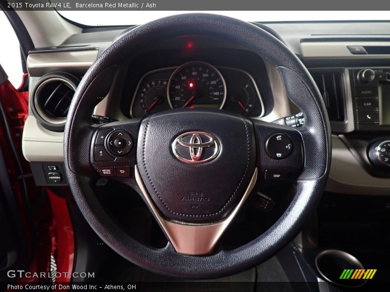 Barcelona Red Metallic / Ash 2015 Toyota RAV4 LE