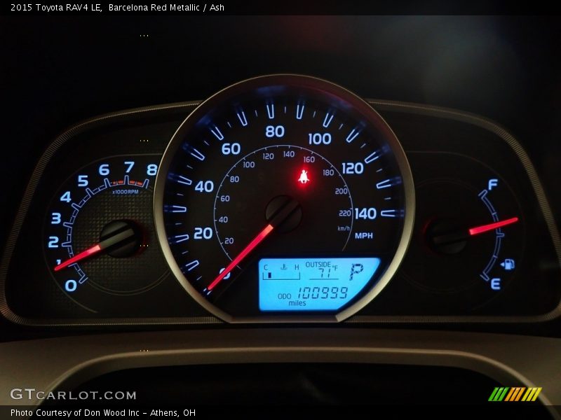 Barcelona Red Metallic / Ash 2015 Toyota RAV4 LE