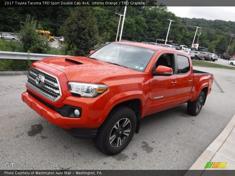 Inferno Orange / TRD Graphite 2017 Toyota Tacoma TRD Sport Double Cab 4x4