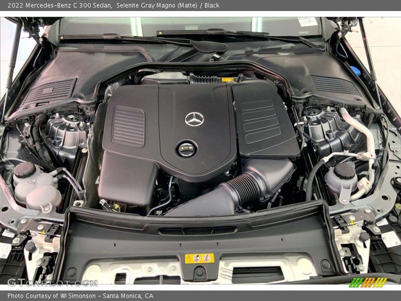 Selenite Gray Magno (Matte) / Black 2022 Mercedes-Benz C 300 Sedan