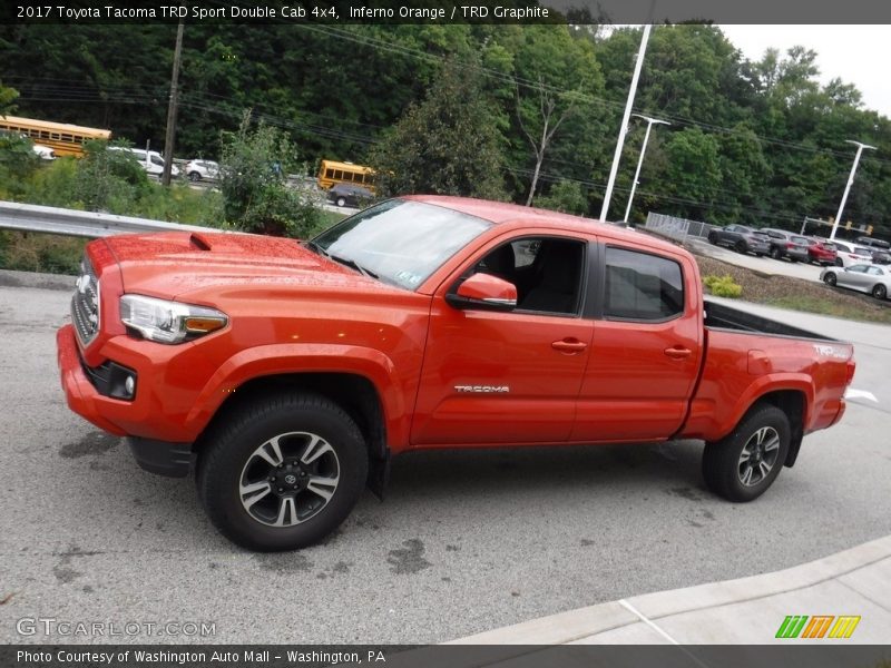 Inferno Orange / TRD Graphite 2017 Toyota Tacoma TRD Sport Double Cab 4x4