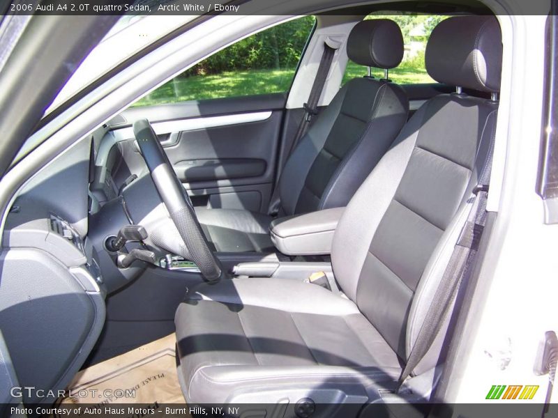 Arctic White / Ebony 2006 Audi A4 2.0T quattro Sedan