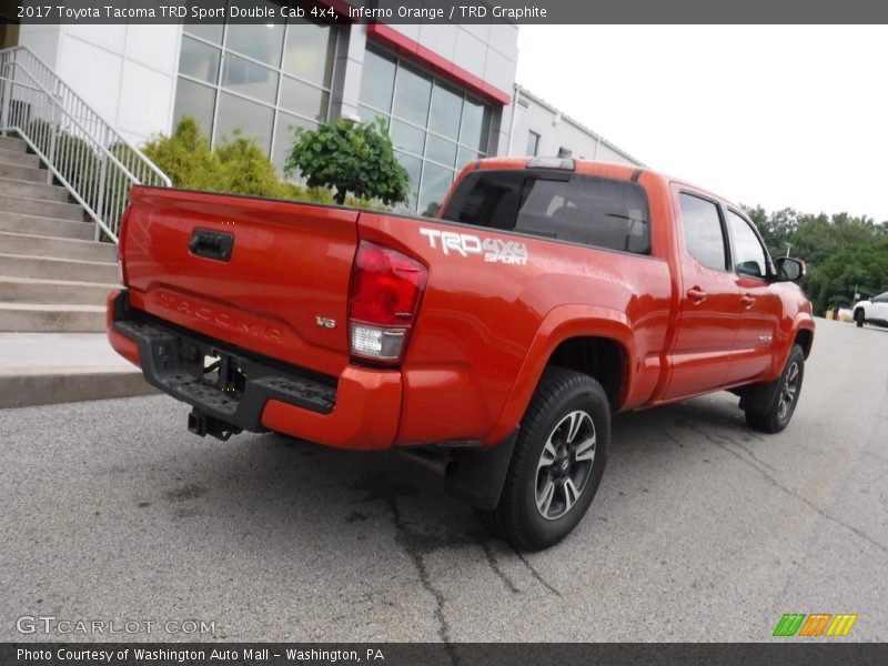 Inferno Orange / TRD Graphite 2017 Toyota Tacoma TRD Sport Double Cab 4x4