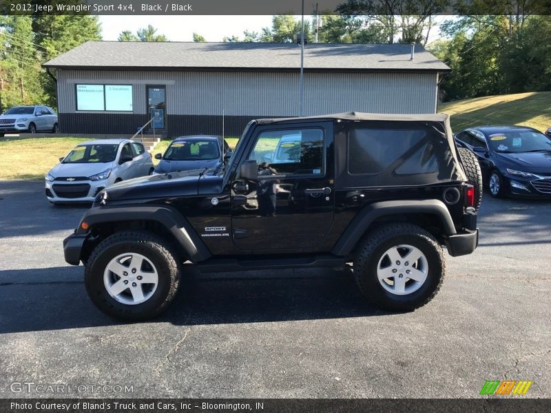 Black / Black 2012 Jeep Wrangler Sport 4x4