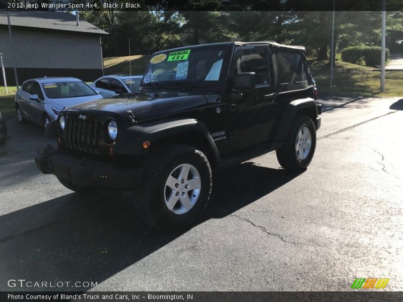 Black / Black 2012 Jeep Wrangler Sport 4x4