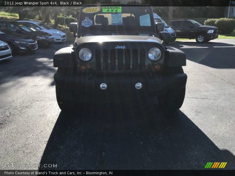 Black / Black 2012 Jeep Wrangler Sport 4x4