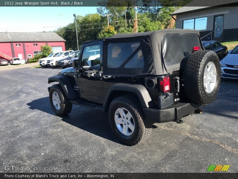 Black / Black 2012 Jeep Wrangler Sport 4x4