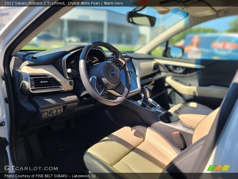 Crystal White Pearl / Warm Ivory 2022 Subaru Outback 2.5i Limited