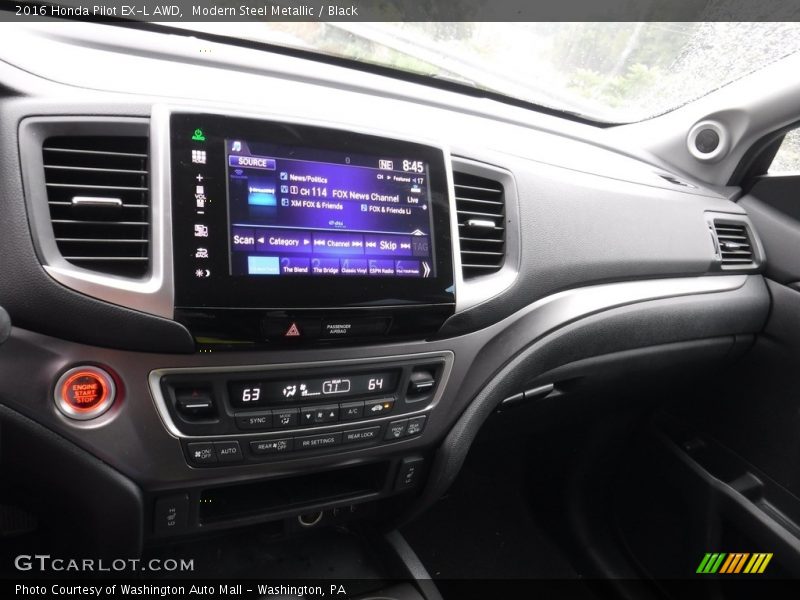 Modern Steel Metallic / Black 2016 Honda Pilot EX-L AWD