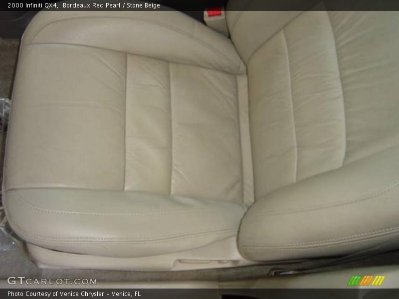 Bordeaux Red Pearl / Stone Beige 2000 Infiniti QX4