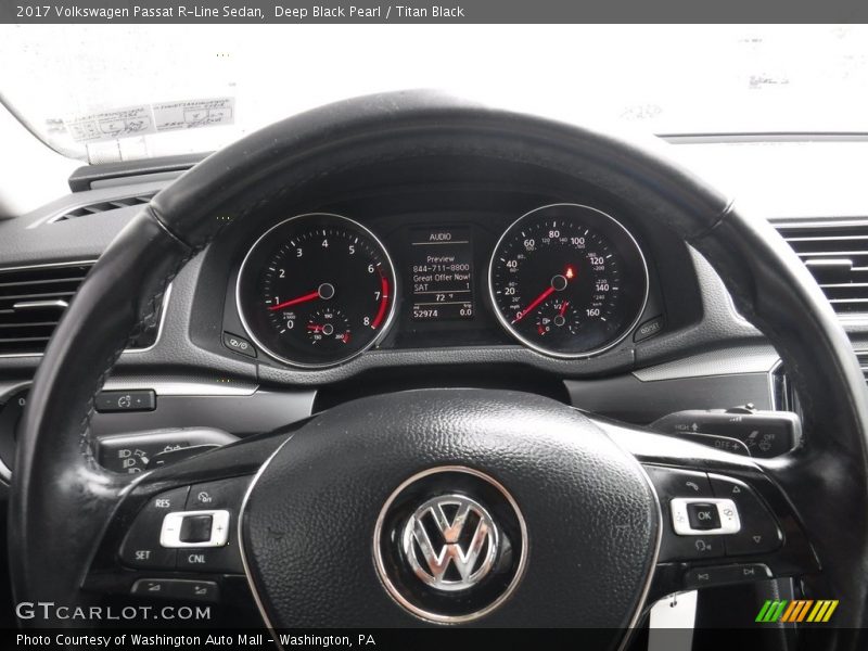 Deep Black Pearl / Titan Black 2017 Volkswagen Passat R-Line Sedan