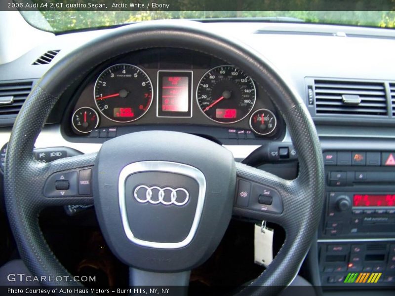 Arctic White / Ebony 2006 Audi A4 2.0T quattro Sedan