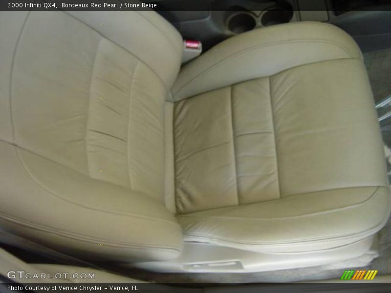 Bordeaux Red Pearl / Stone Beige 2000 Infiniti QX4