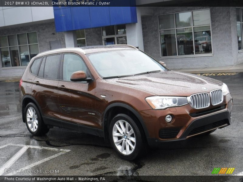 Chestnut Bronze Metallic / Oyster 2017 BMW X3 xDrive28i