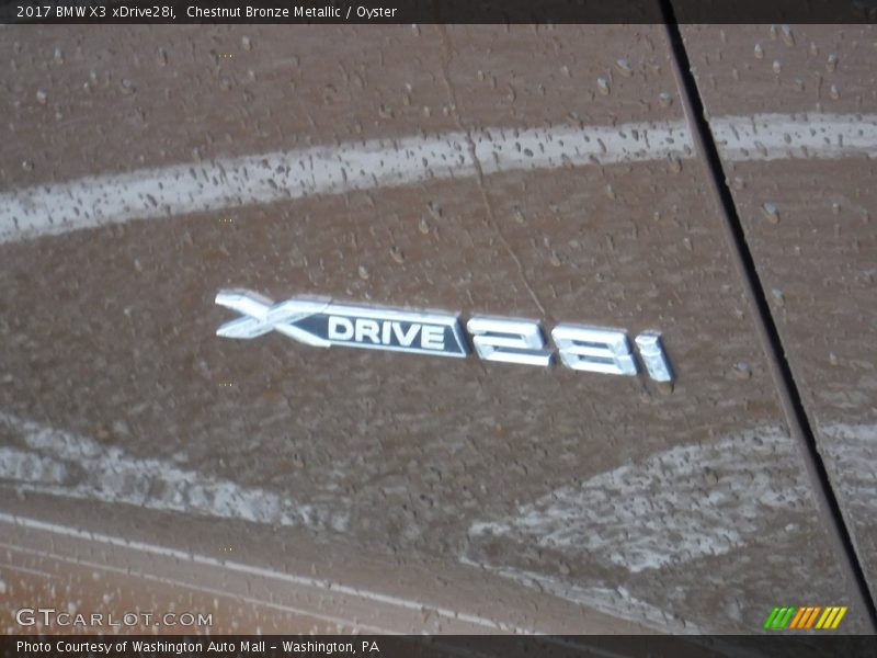 Chestnut Bronze Metallic / Oyster 2017 BMW X3 xDrive28i