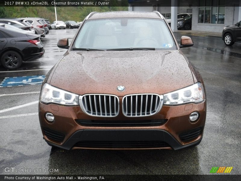 Chestnut Bronze Metallic / Oyster 2017 BMW X3 xDrive28i