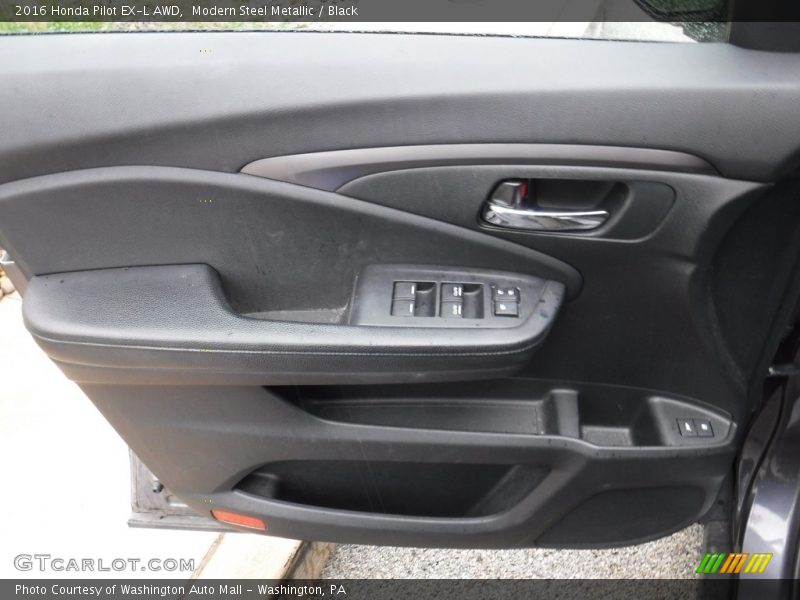 Modern Steel Metallic / Black 2016 Honda Pilot EX-L AWD