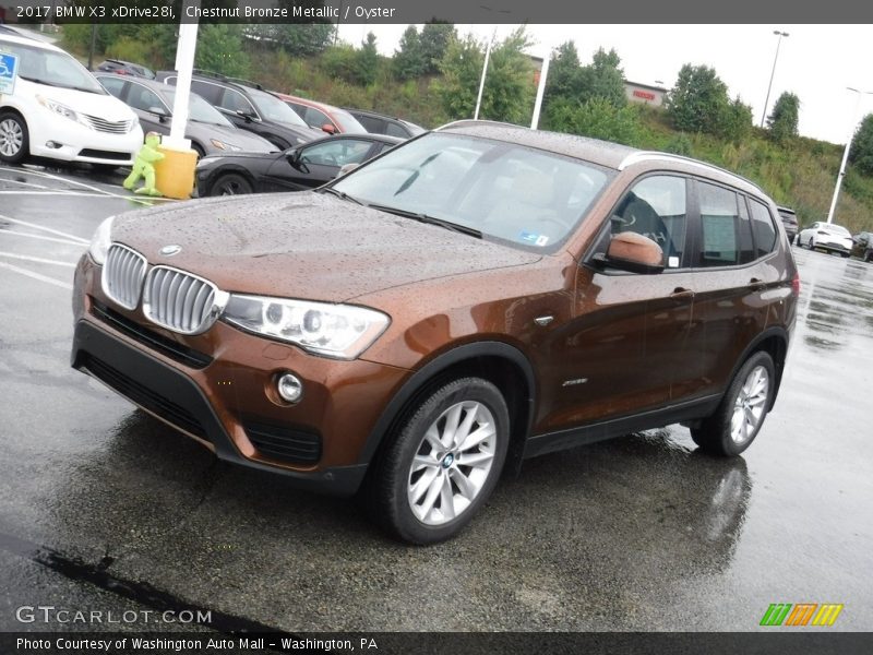 Chestnut Bronze Metallic / Oyster 2017 BMW X3 xDrive28i
