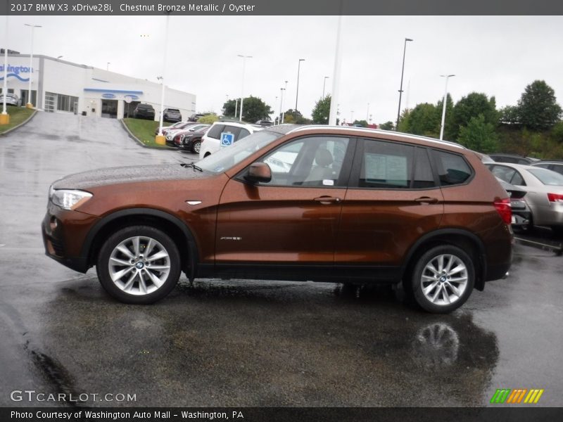 Chestnut Bronze Metallic / Oyster 2017 BMW X3 xDrive28i