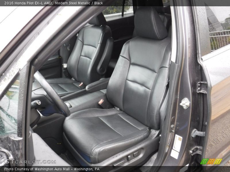 Modern Steel Metallic / Black 2016 Honda Pilot EX-L AWD