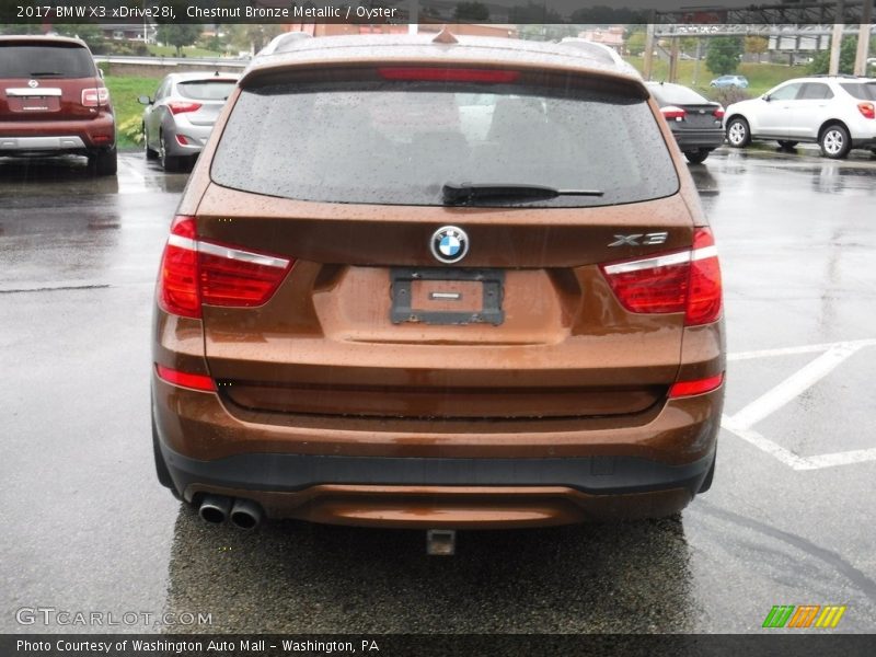 Chestnut Bronze Metallic / Oyster 2017 BMW X3 xDrive28i