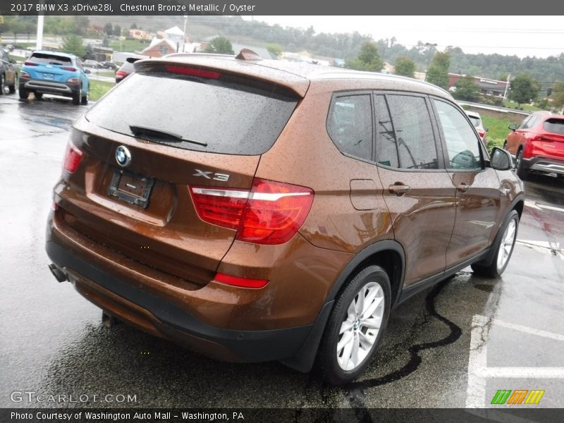Chestnut Bronze Metallic / Oyster 2017 BMW X3 xDrive28i