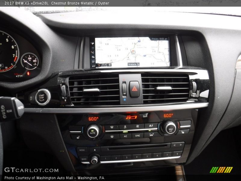 Chestnut Bronze Metallic / Oyster 2017 BMW X3 xDrive28i