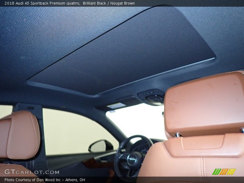 Brilliant Black / Nougat Brown 2018 Audi A5 Sportback Premium quattro