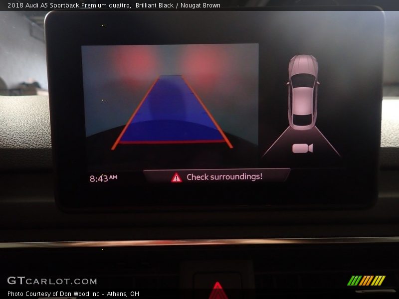 Brilliant Black / Nougat Brown 2018 Audi A5 Sportback Premium quattro