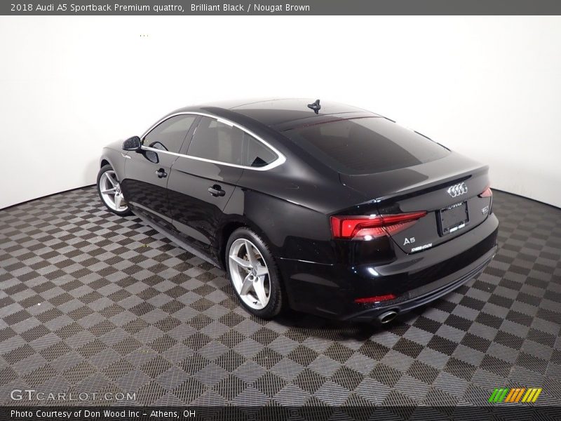 Brilliant Black / Nougat Brown 2018 Audi A5 Sportback Premium quattro