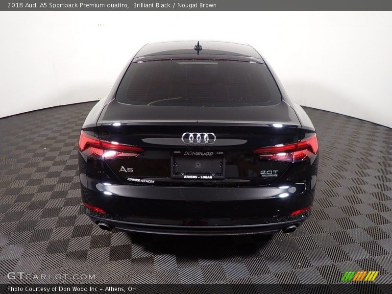 Brilliant Black / Nougat Brown 2018 Audi A5 Sportback Premium quattro