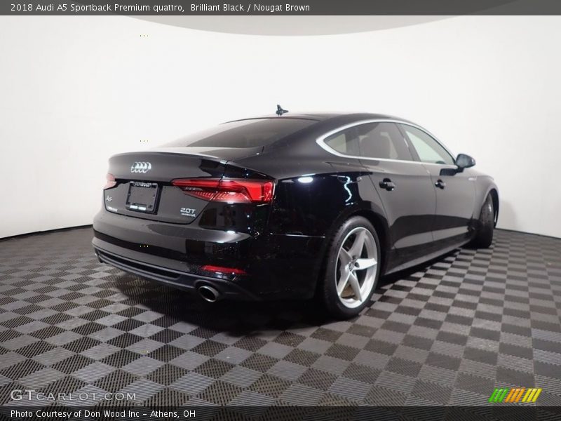 Brilliant Black / Nougat Brown 2018 Audi A5 Sportback Premium quattro