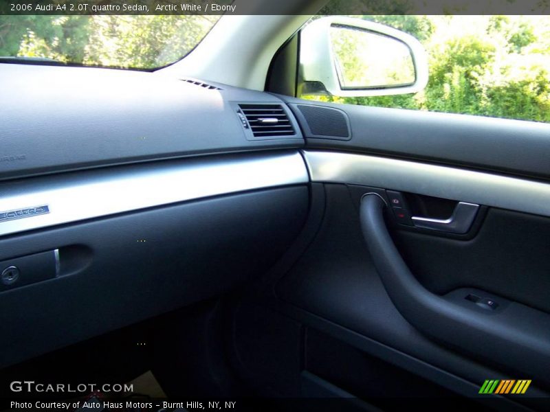 Arctic White / Ebony 2006 Audi A4 2.0T quattro Sedan