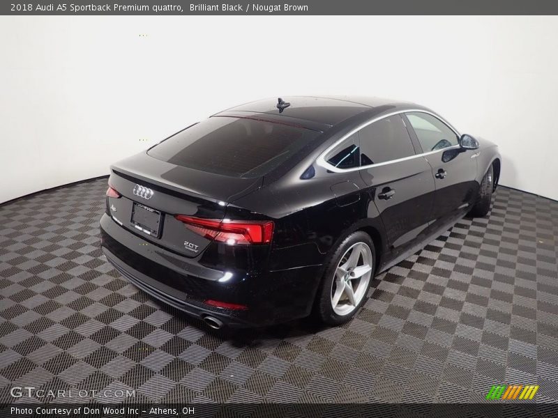 Brilliant Black / Nougat Brown 2018 Audi A5 Sportback Premium quattro