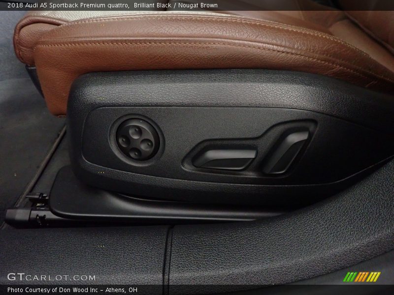 Brilliant Black / Nougat Brown 2018 Audi A5 Sportback Premium quattro