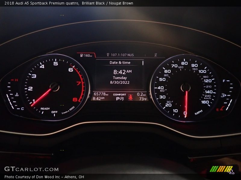  2018 A5 Sportback Premium quattro Premium quattro Gauges