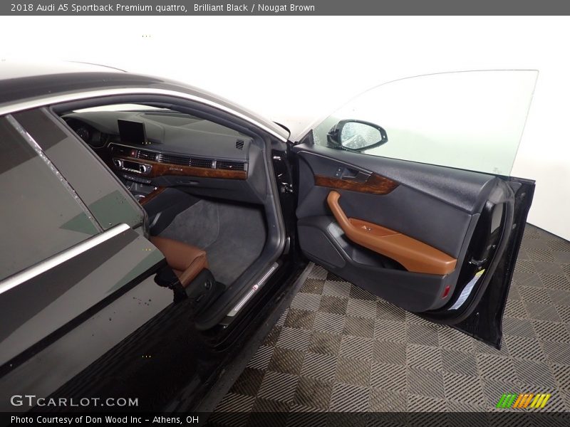 Brilliant Black / Nougat Brown 2018 Audi A5 Sportback Premium quattro