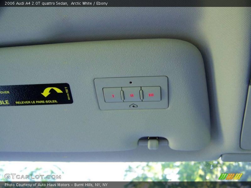 Arctic White / Ebony 2006 Audi A4 2.0T quattro Sedan