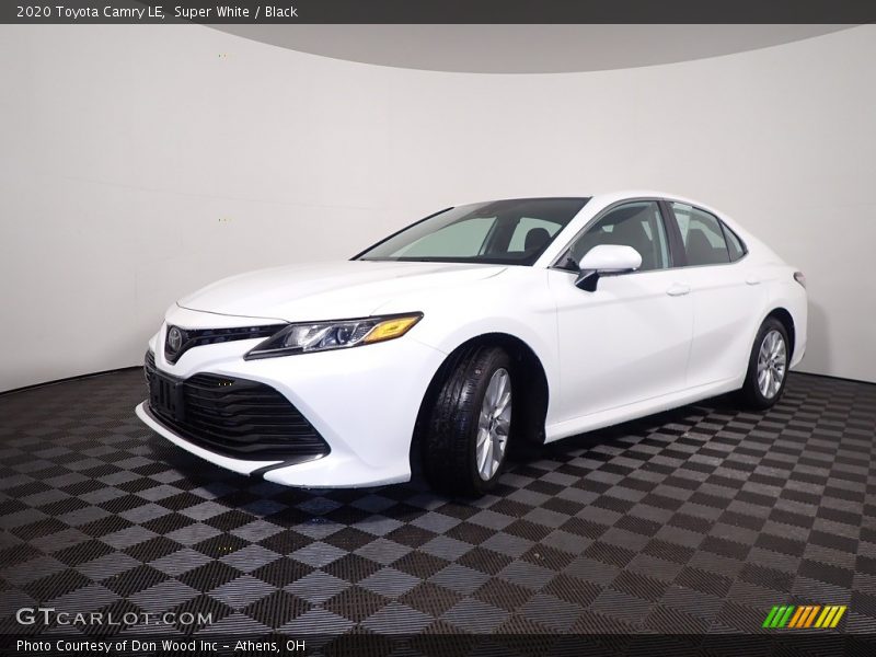 Super White / Black 2020 Toyota Camry LE