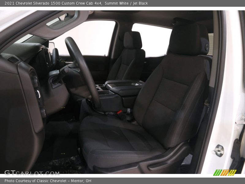 Summit White / Jet Black 2021 Chevrolet Silverado 1500 Custom Crew Cab 4x4