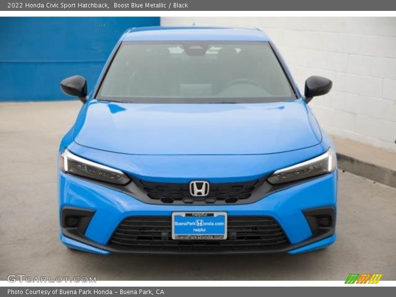 Boost Blue Metallic / Black 2022 Honda Civic Sport Hatchback
