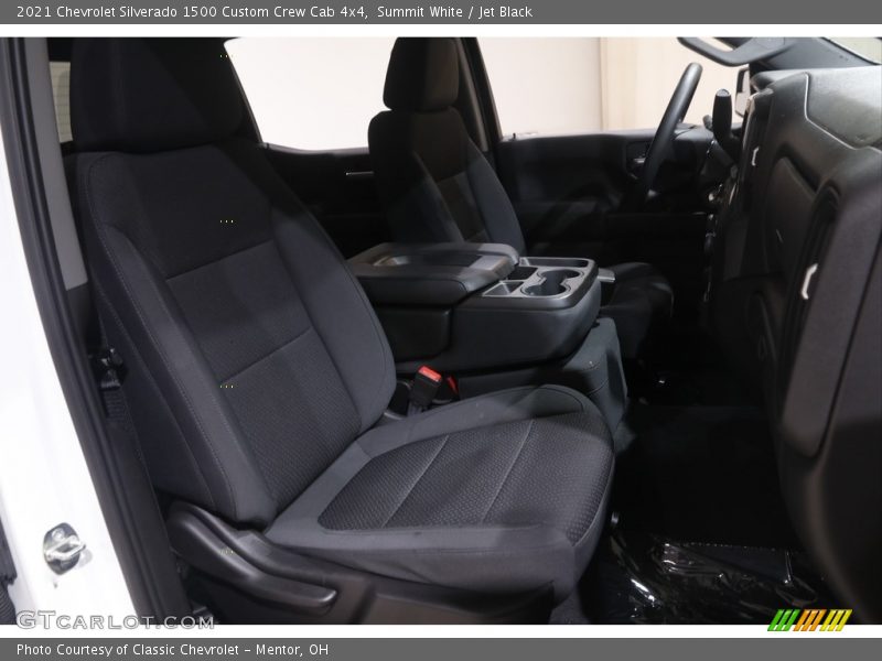 Summit White / Jet Black 2021 Chevrolet Silverado 1500 Custom Crew Cab 4x4