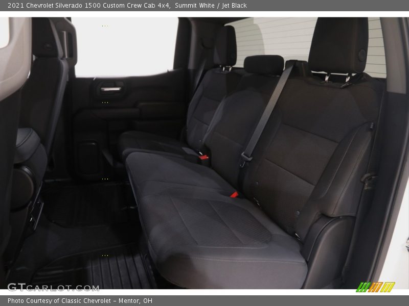 Summit White / Jet Black 2021 Chevrolet Silverado 1500 Custom Crew Cab 4x4
