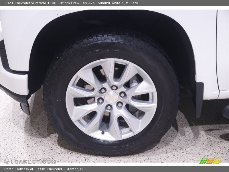Summit White / Jet Black 2021 Chevrolet Silverado 1500 Custom Crew Cab 4x4