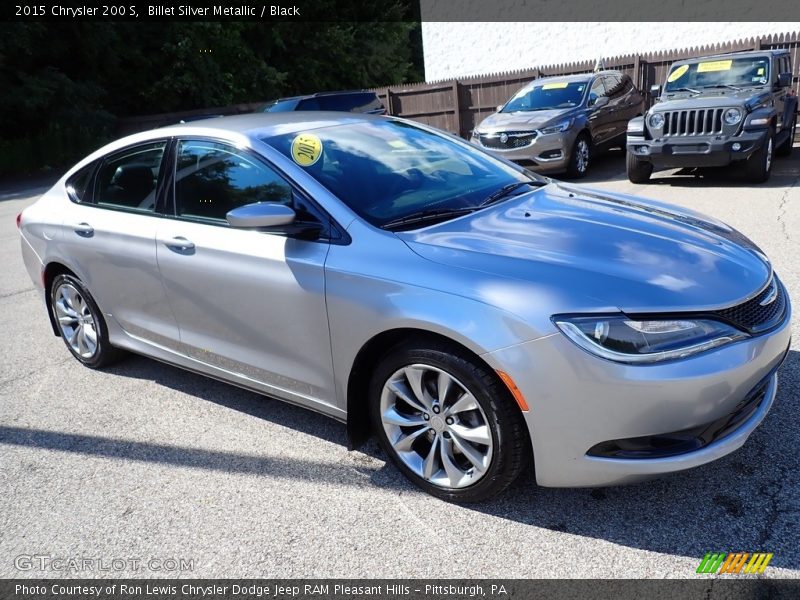 Billet Silver Metallic / Black 2015 Chrysler 200 S