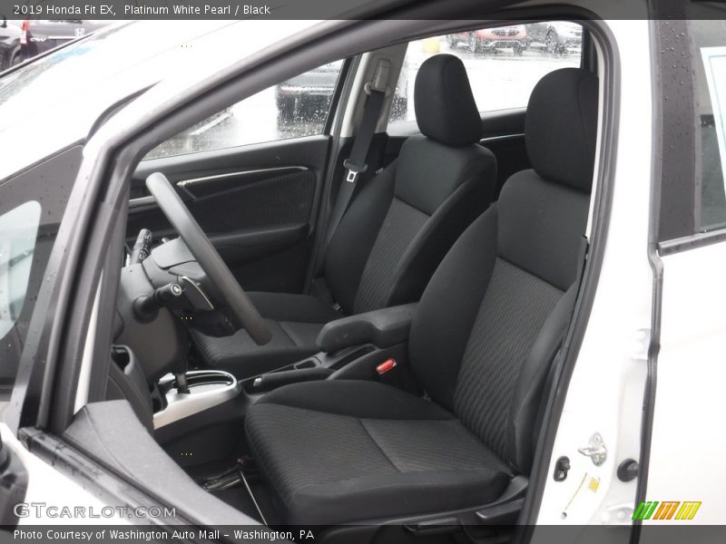 Platinum White Pearl / Black 2019 Honda Fit EX